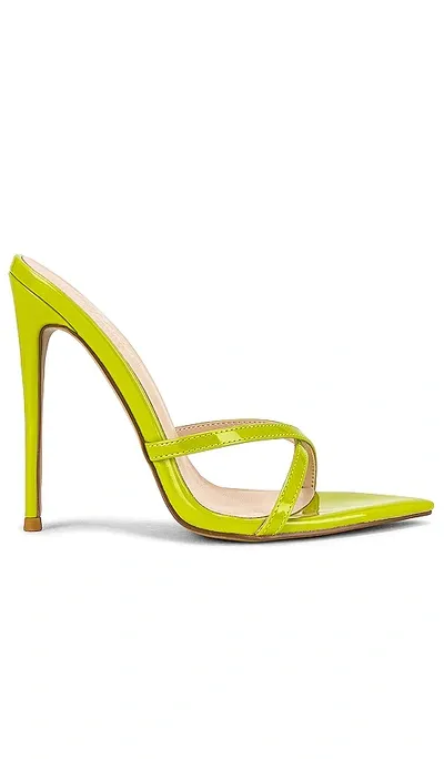 Femme La Donatella Mule In Lime