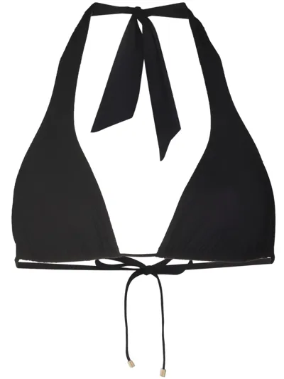 Dolce & Gabbana Black Classic Triangle Bikini Top