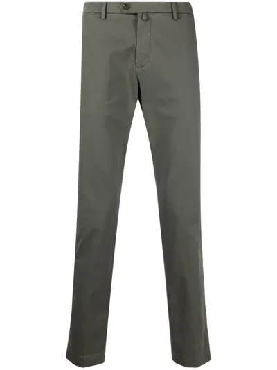 Briglia 1949 Cropped Tapered Chinos In Grün