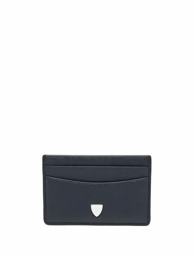 Aspinal Of London Saffiano Slim Cardholder In Blue