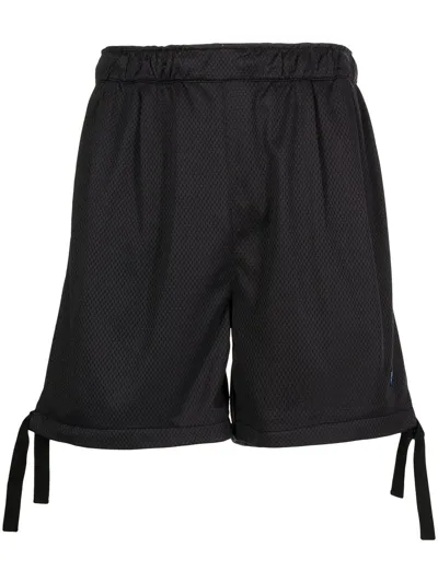 Off Duty Role Side-tie Shorts In Black