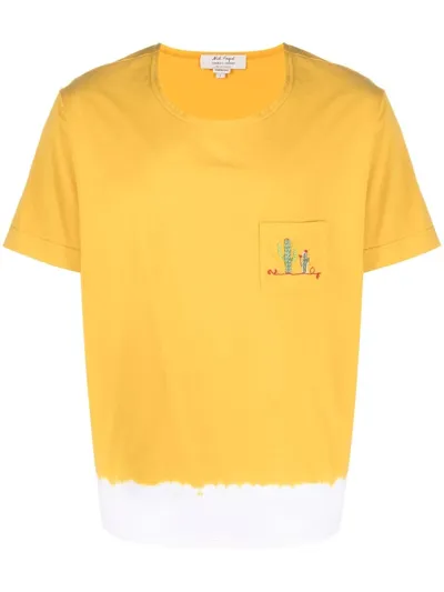 Nick Fouquet Embroidered-design T-shirt In Yellow