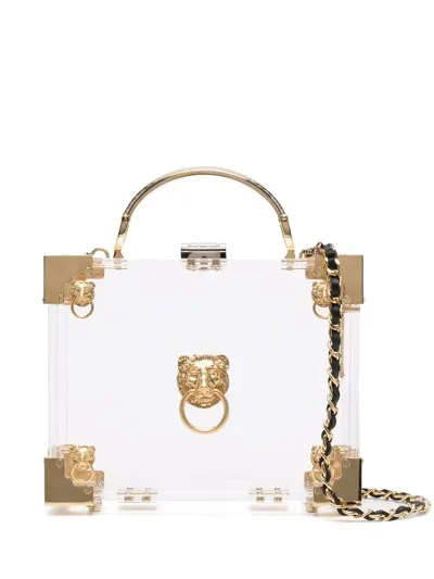 Aspinal Of London The Trunk Transparent Bag In Nude