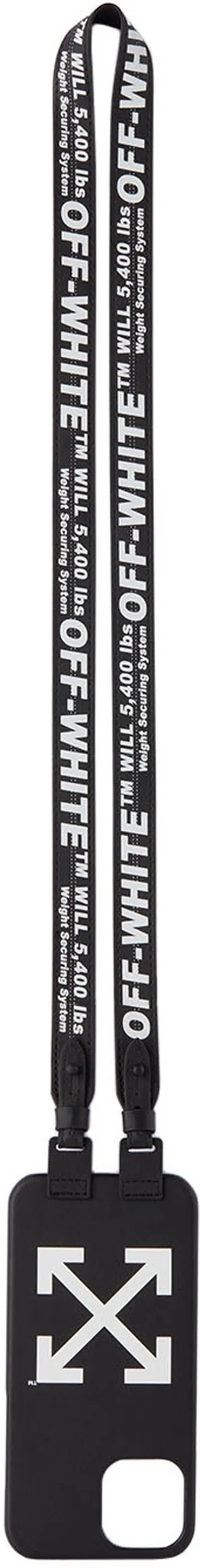 Off-white Black & White Necklace Iphone 12 Pro Max Case In Black White