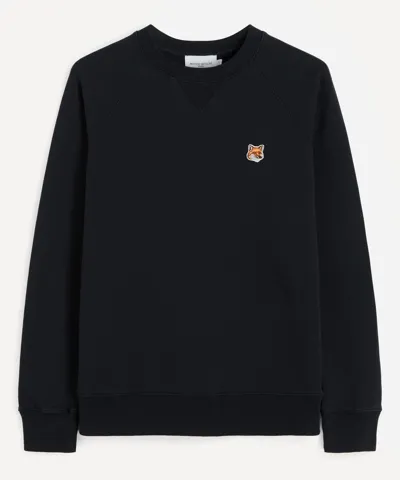 Maison Kitsuné Maison Kitsun Mens Black Cotton Sweatshirt