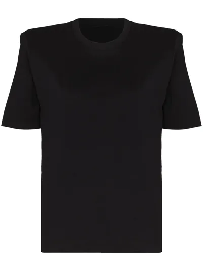 Wardrobe.nyc Structured-shoulder T-shirt In Black