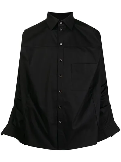 Natasha Zinko Long-sleeve Box Shirt In Black