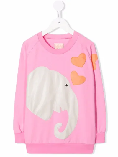 Wauw Capow By Bangbang Kids' Pippi Jersey Sweatshirt In Pink