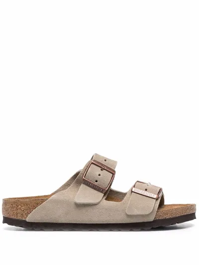 Birkenstock Side Buckle-detail Sandals In Neutrals