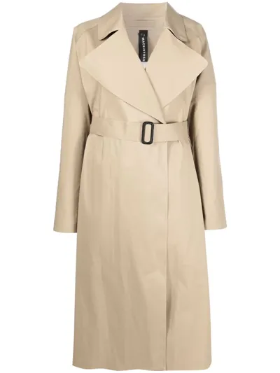 Mackintosh Kintore Bonded Cotton Trench Coat In Pink