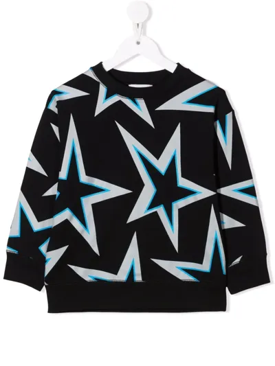 Stella Mccartney Kids' Little Boy's & Boy's Stars Sweatshirt In Black Multi