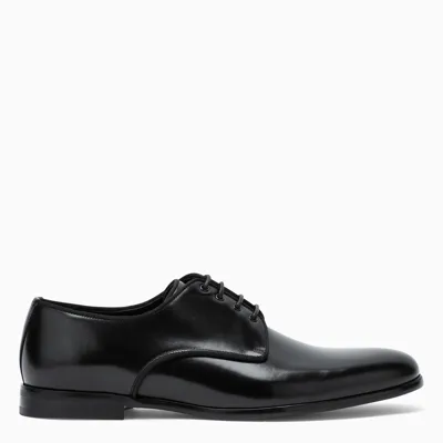 Dolce & Gabbana Black Leather Sartoria Hand Made Shoes