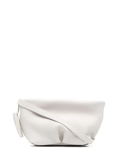 Marsèll Slouchy Leather Crossbody Bag In White