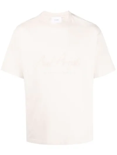 Axel Arigato Embroidered Logo Short-sleeve T-shirt In Neutrals