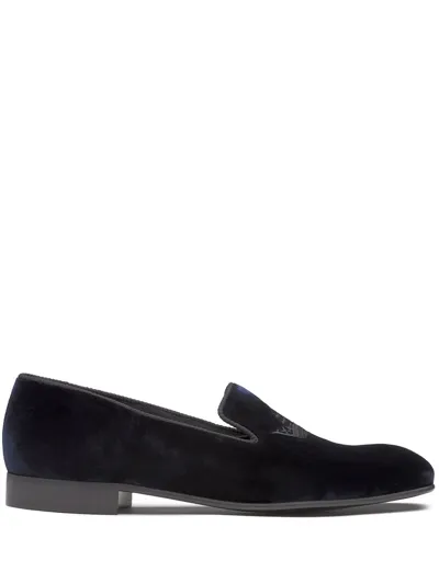 Church's Sovereign 2 Velvet Crown Loafers In Black