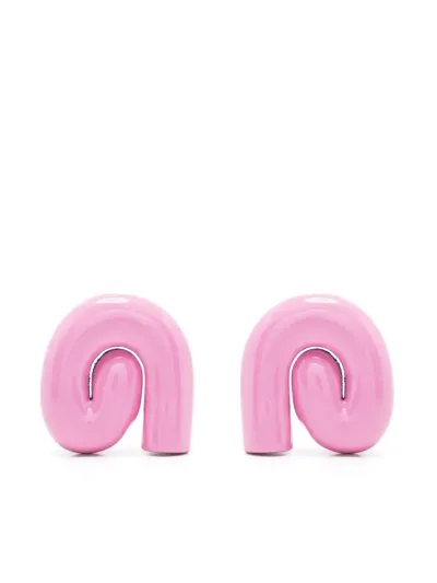 Uncommon Matters Nimbus Chunky-swirl Earrings In Pink