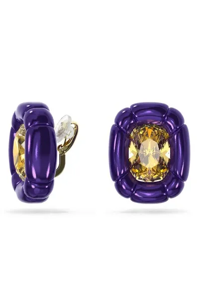 Swarovski Women Dulcis Clip Earring In Purple