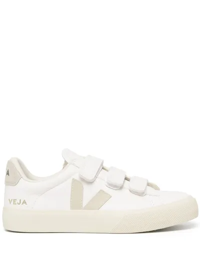 Veja White Recife Chromefree Low Top Sneakers In White Natural