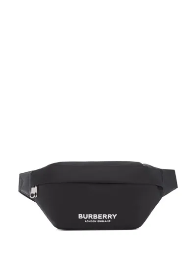 Burberry Logo-print Sonny Belt Bag In Schwarz