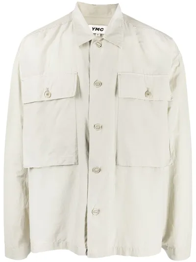 Ymc You Must Create Military Buttoned-up Shirt In White