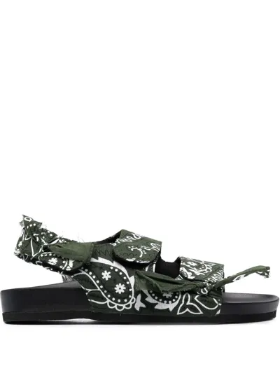 Arizona Love Apache Bandana Knot-detail Sandals In Neutral