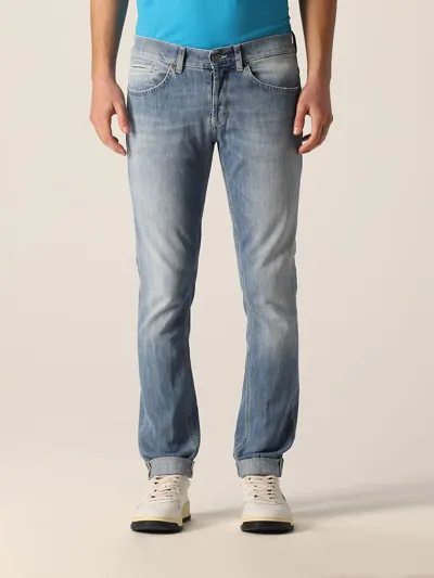 Dondup Jeans In Washed Denim In Blue