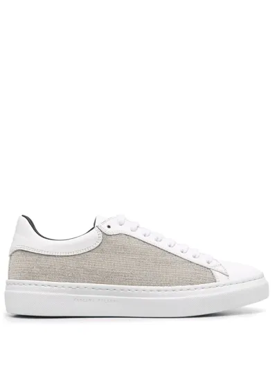 Fabiana Filippi Textured Low-top Sneakers In Grey