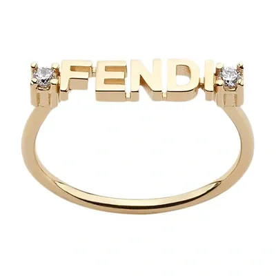 Fendi Signature Ring In Or