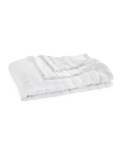 Matouk Panama Twin Coverlet In White