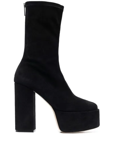 Paris Texas Lexy Platform Ankle Boots In Black