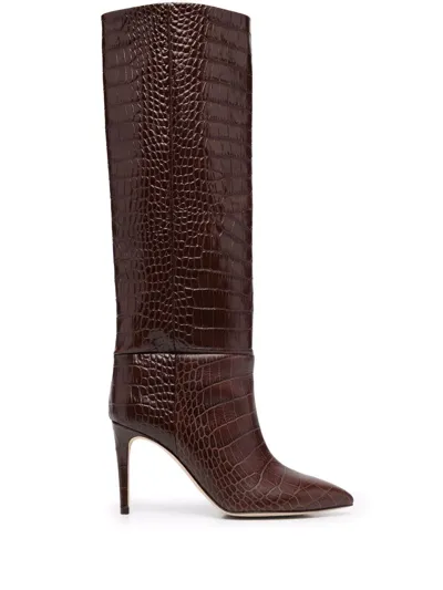 Paris Texas Stiletto 85 Boots In Brown