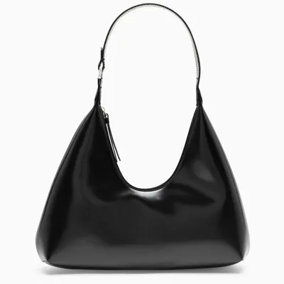 By Far Black Shiny Leather Amber Bag