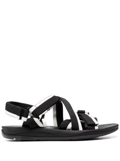 Camper Match Touch-strap Sandals In Black