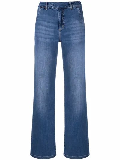 Liu •jo Straight-leg Mid-rise Denim Jeans In Blau