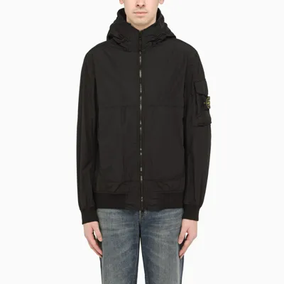 Stone Island Black Hooded Field Jacket