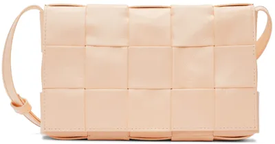 Bottega Veneta Pink Cassette Bag In 6706-melon Washed-si