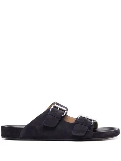 Isabel Marant Lekson Double-strap Sandals In Black