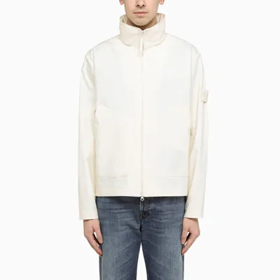 Stone Island Off White Cotton Field Jacket