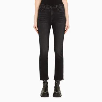 Mother Black Slim Jeans In Grey