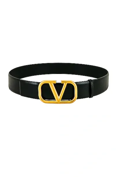 Valentino Garavani Valentino H.40 Buckle Belt In Nero