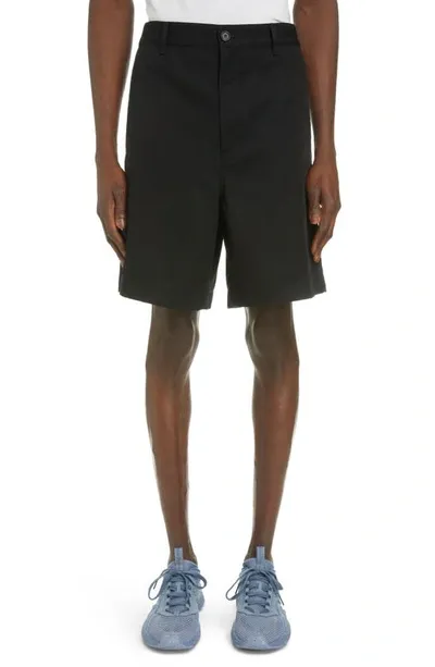 Acne Studios Cotton Blend Shorts In Black