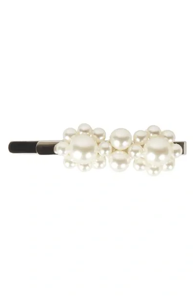 Simone Rocha Mini Imitation Pearl Flower Hair Clip