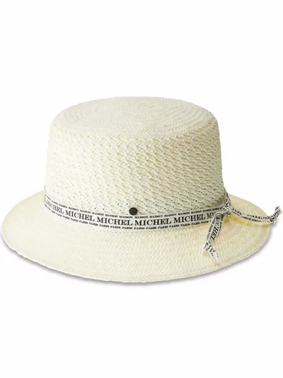 Maison Michel Axel Bucket Hat In White