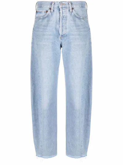 Agolde Wide-leg Jeans In Dark Wash