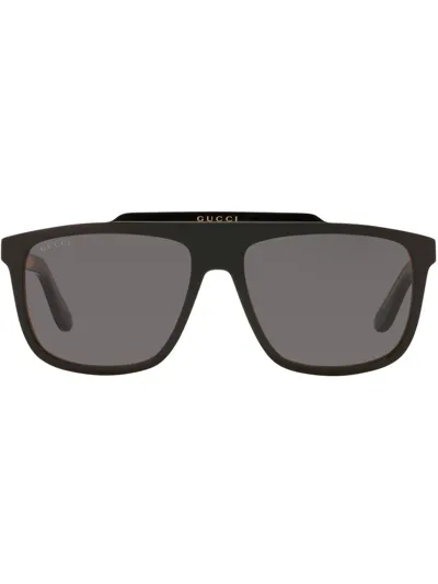 Gucci Pilot-frame Sunglasses In Black