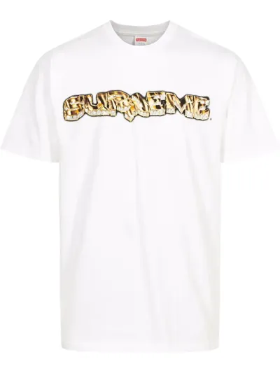 Supreme Diamond Logo-print T-shirt In White