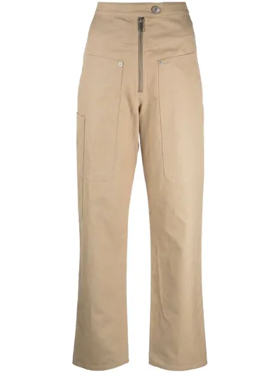 Isabel Marant Étoile Phil Straight-leg Trousers In Neutrals