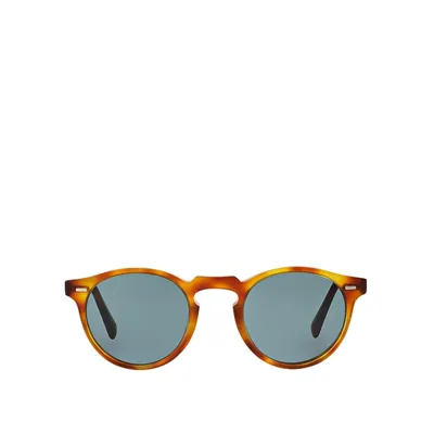 Oliver Peoples Ov5217s Semi Matte Lbr Unisex Sunglasses In Braun