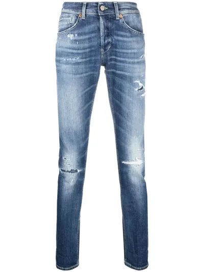 Dondup Distressed-detail Jeans In Blue