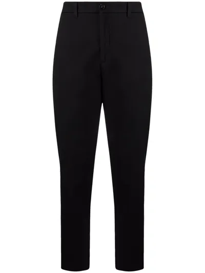 Woolrich Straight-leg Tailored Trousers In Black